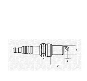 MAGNETI MARELLI 062000768304 -  Свеча зажигания